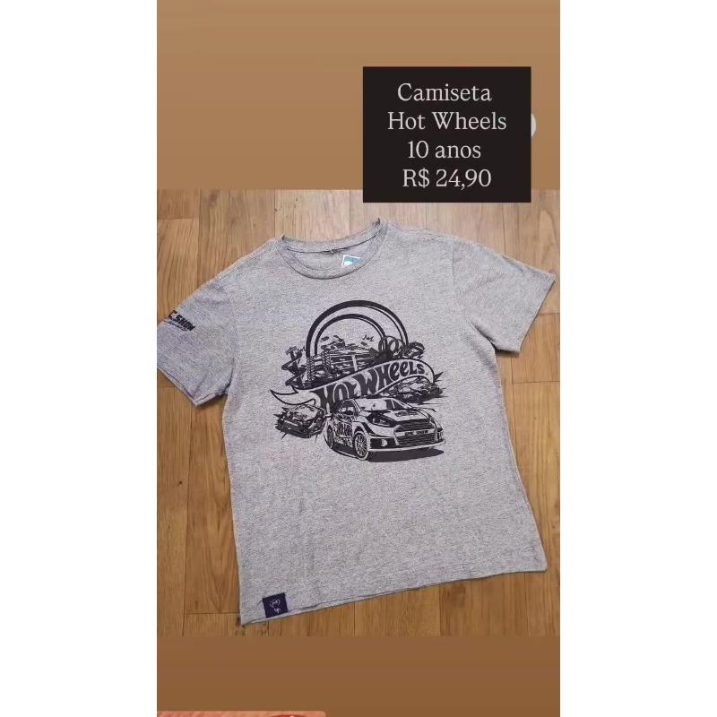 Camiseta Hot Wheels – 10 anos